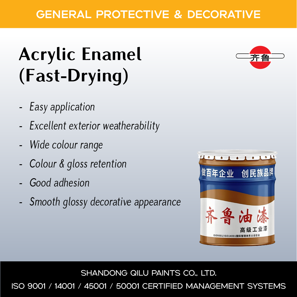 acrylic enamel (fast drying)